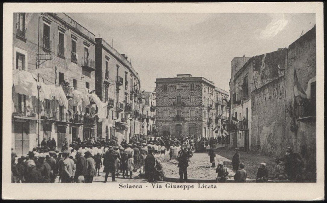 cartolina SCIACCA via giuseppe licata