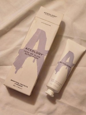 ACEOLOGY Here We Glow Berry Mask 65 ml/2.19 fl oz Full Size New