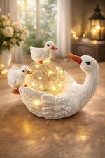 Solardeko "Entenfamilie" Gartenlampe Gartendekoration Outdoor Solar