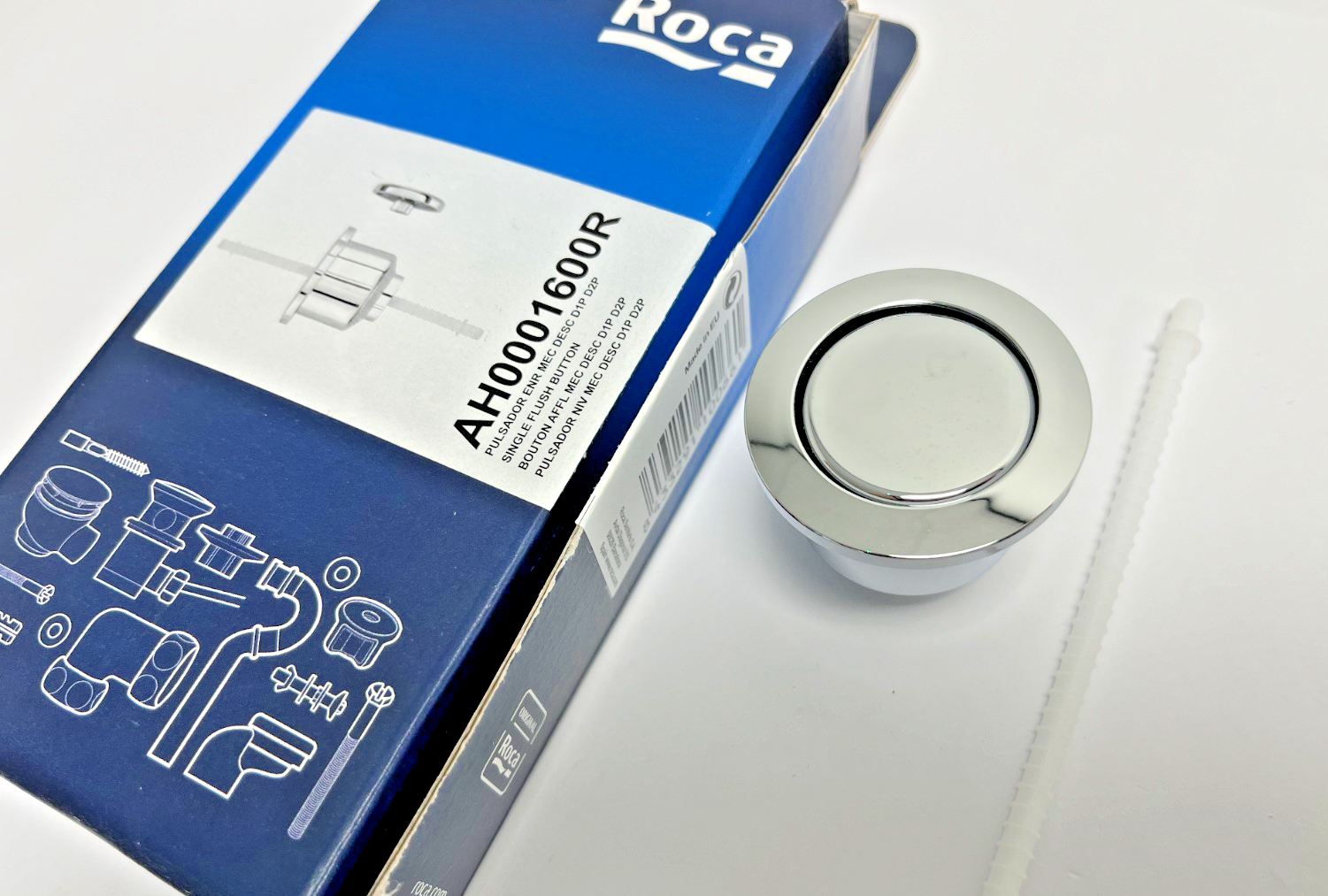 SINGLE FLUSH VALVE PUSH BUTTON - ROCA POLO/DAMA AH0001600R - Image 3