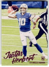 2020 Panini Chronicles Justin Herbert Luminance Update Rookies Pink #203