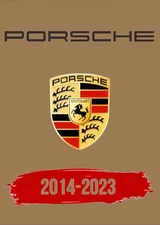 Porsche Logo Timeline Poster 12x8in Metal Sign Emblem 911 Boxter Garage Car q