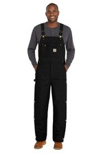 New Carhartt Tall Firm Duck Insulated Bib Overalls CTT106672