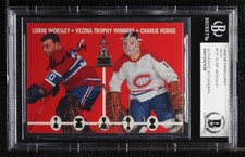 BAS 1995-96 1966-67 Design Gump Worsley Charlie Hodge #131 BGS Authentic HOF 0o9