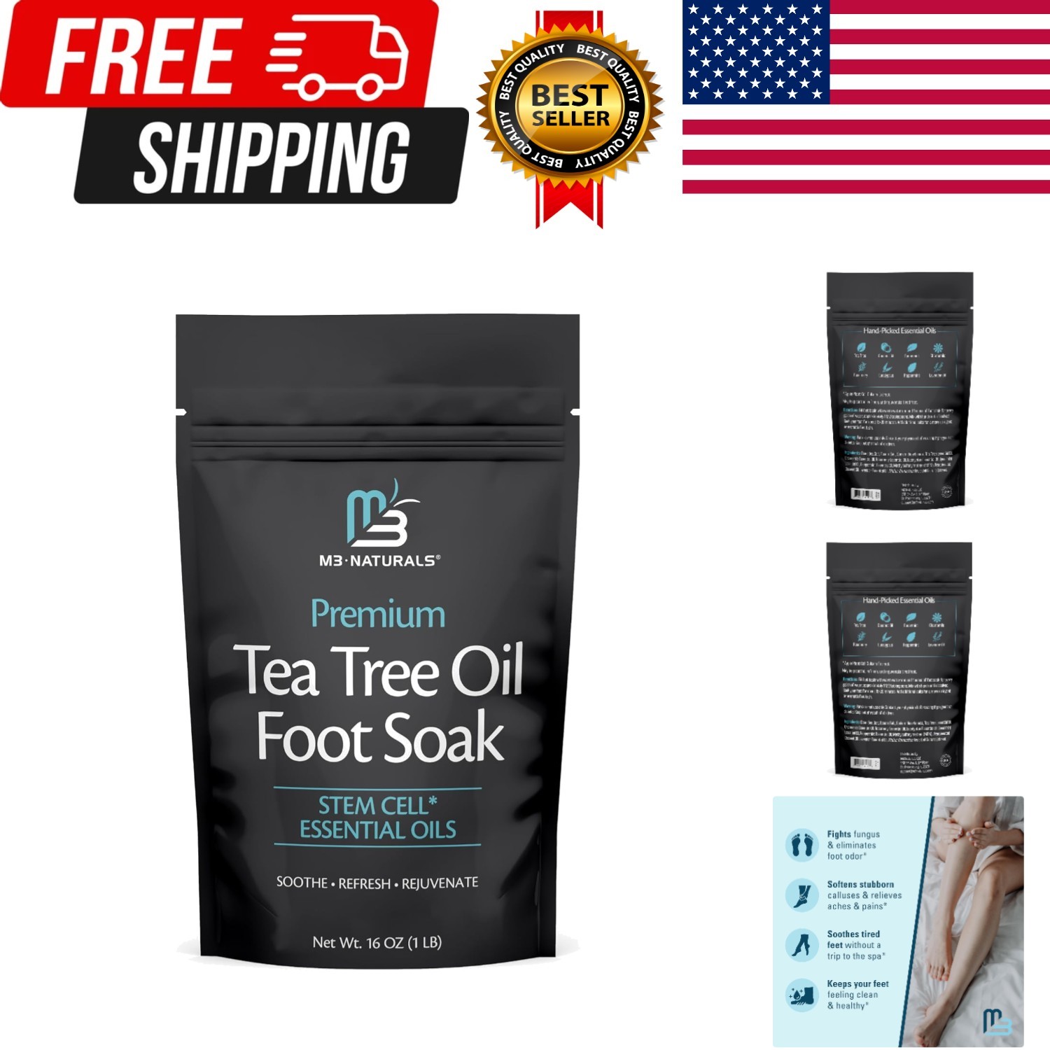 Tea Tree Oil Foot Soak and Epsom Salts for soaking | Foot Sp