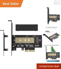Efficient M.2 NVMe to PCIe x4 Adapter with Cooling Heatsink - Ideal for Gamers