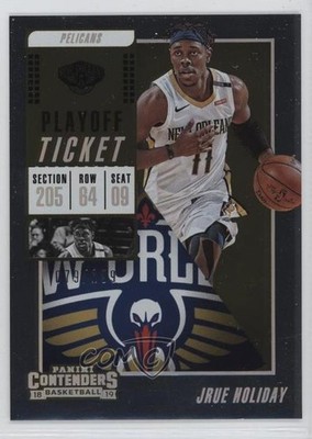 2018-19 Panini Contenders Playoff Ticket 79/199 Jrue Holiday #91 y0i