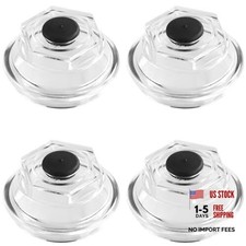 Oil Bath Dust Caps,3.5" 12 Threads Trailer Axle Plastic Cover 3.5 Inches