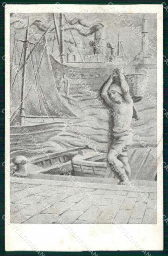 WW1 WWI Militari Comitato Provvedimento Combattenti Genova cartolina KF5845