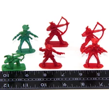 Vintage X5 Lot Cowboys & Indians Figures 80’s Hong Kong Western