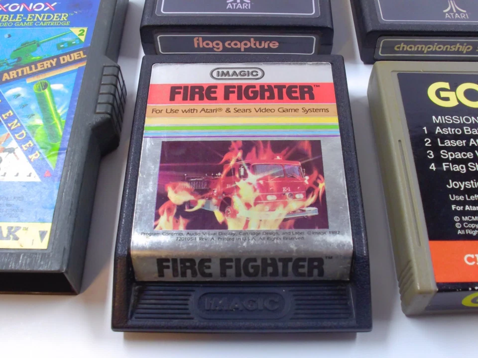 Atari 2600 Lote de 7 Carros XONOX Doble Ender Superman Bandera Captura PROBADOS Solo Foto 3 de 4