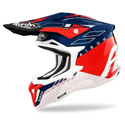 Airoh Strycker Skin Red Gloss X-Large Offroad Motorrad Motocross MX Helm