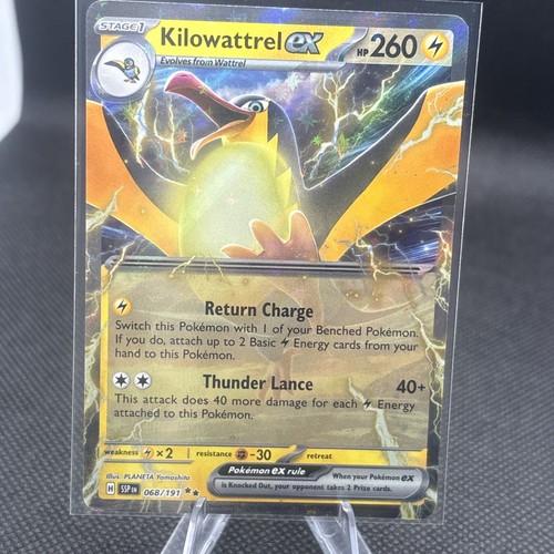 Kilowattrel Ex 68/191 Pokémon TCG S&V Surging Sparks Double Rare Holo NM