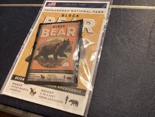 Shenandoah National Park Patch and Postcard Set NEW black bear (B000)