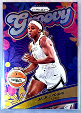 Jackie Young 2024 Panini Prizm WNBA Groovy Insert Card-#6 Las Vegas Aces