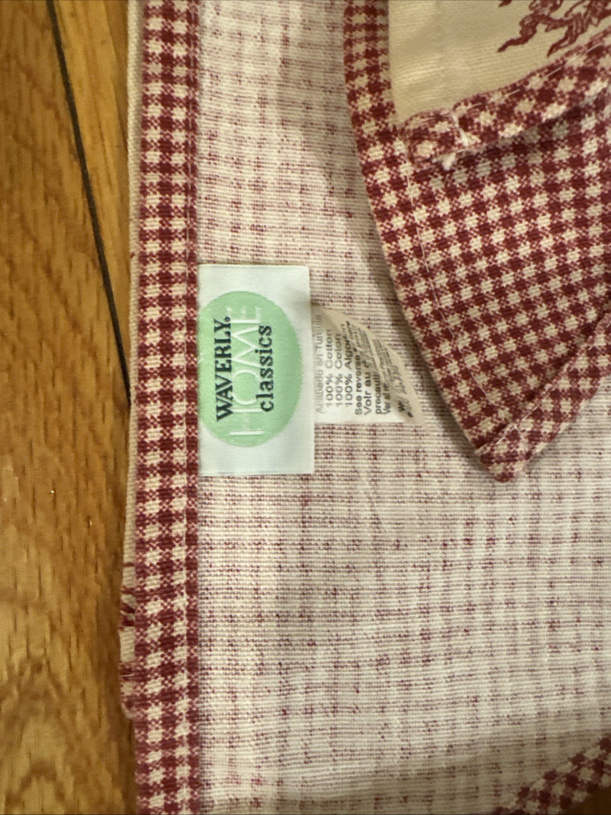 LOT OF (4) WAVERLY CLASSICS VALANCES RED TOILE French Country LIFE EUC! 17 X 76”