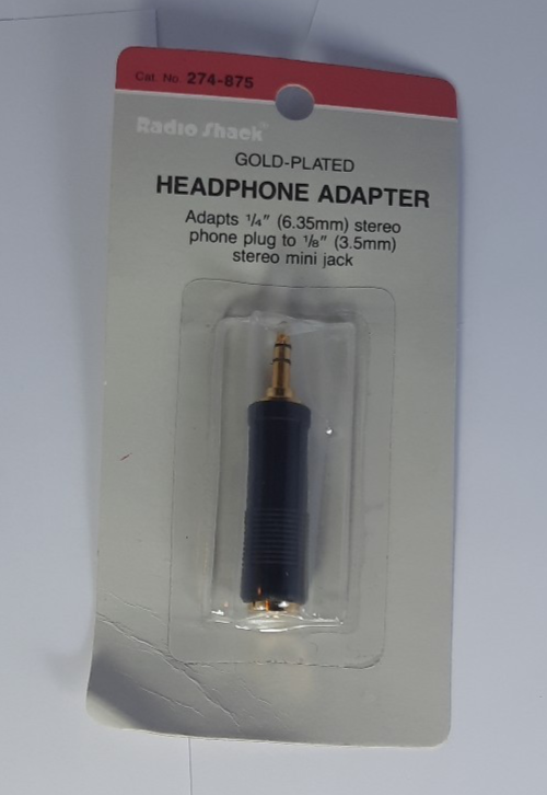 Radioshack Gold-Plated Headphone Adapter 1/4