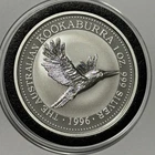 1996 Australian Kookaburra Bird Collector Coin 1 Troy Oz .999 Fine Silver Round