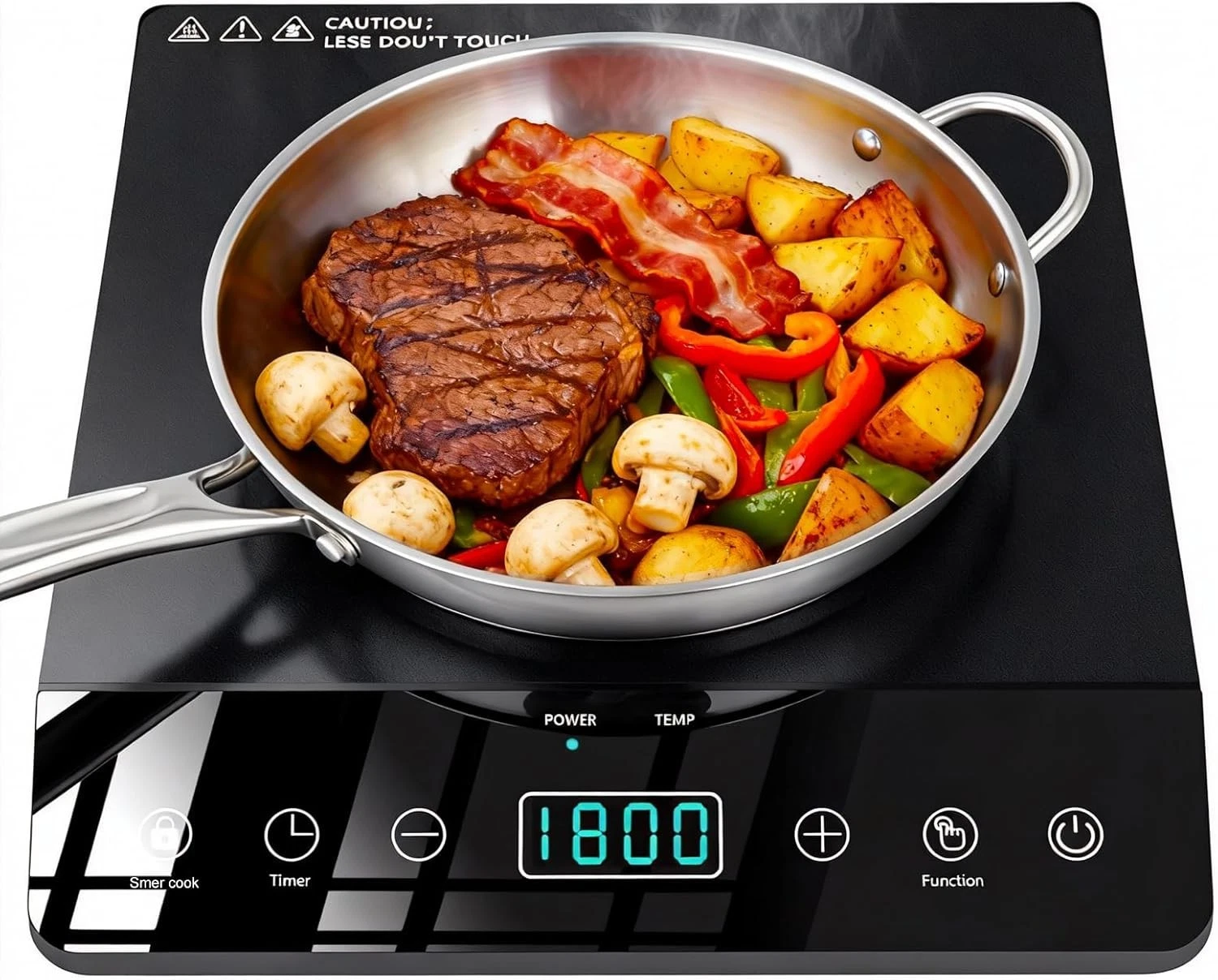 Single Burner Induction Cooktop ETL-Certified 1800W Portable Induction Cooktop
Opens in a new window