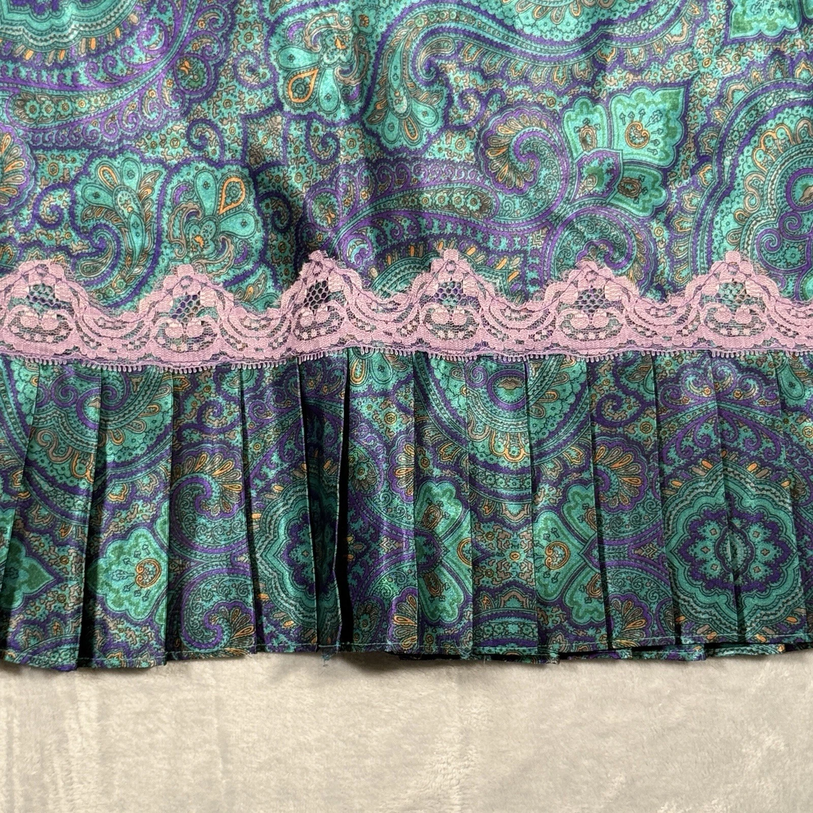 UNDERCOVER Abito slip vintage Victoria's Secret etichetta oro raso lingerie babydoll taglia P S