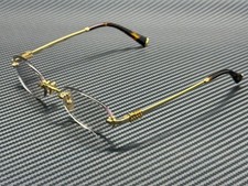 MIU MIU MU A54S 5AK08N Gold Clear Blue Filter Women's 51 mm Eyeglasses