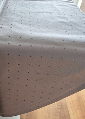 Curt Bauer Tischdecke Petito fleckabweisend silber rund: 140 cm