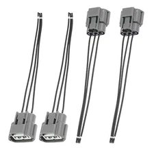 4pcs Ignition Coil Connectors Plug Wiring Harness Pigtail Wiring 3 Wire Fema