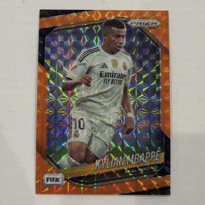 2025-26 Panini Prizm FIFA Kylian Mbappe Orange Prizm 182/299 #181 Real Madrid