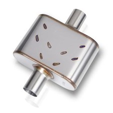 Performance Exhaust Muffler Stainless 13 Length 3 Center Inout Performance Exhaust Muffler Stainless 13 Length 3 Center Inout