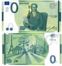 GANZ NEU !!! 0-Euro-MEMO-Schein Weimar Kulturstadt Europas, Goethe, EAAC 049/2