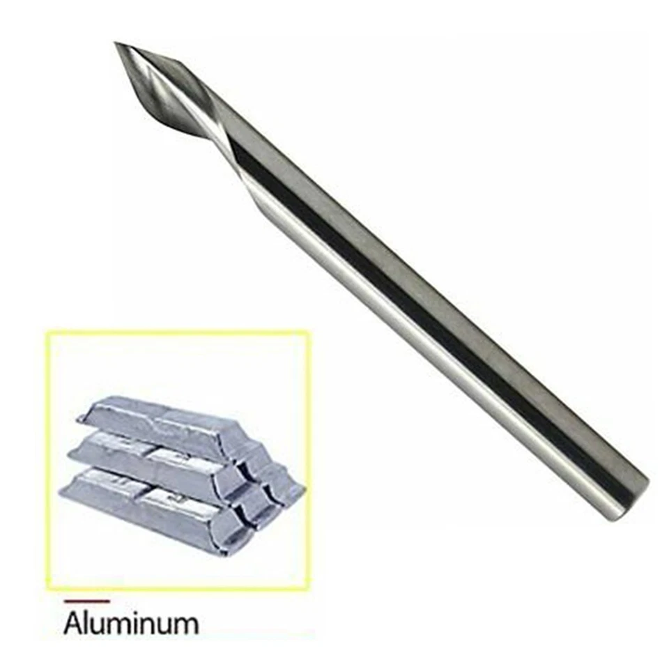 AU 5*3.175mm Shank PCB Engraving Bits 60 Degree 0.1mm Carbide CNC Router Tool - Image 2 of 4