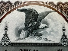 1928 Peter Whitney Company Stock Certificate • 100 Shares • Common • Eagle Vint