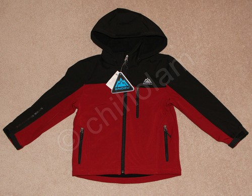 Snozu Boys Soft Shell Fleece Ski Winter Water Resistant Jacket Detachable Hood - Picture 8 of 9