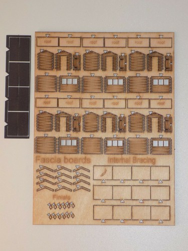 6 x garden sheds N gauge scenery detail kit 1:148 scale for model railway wooden - Picture 5 of 6