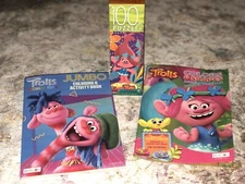 X 3~DreamWorks TROLLS:100Pc Jigsaw Puzzle~1 Coloring Book,1 Activity Book~TROLLS