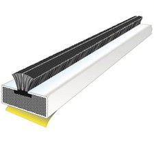 5er Pack Feuer & Rauch Türleiste 2100 x 15 x 4 mm Intumeszenz Brandschutz weiß