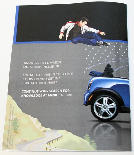 BMW MINI 2004 convertible enciclopedia publicitaria de motor abierto folleto PB - Imagen 4 de 5