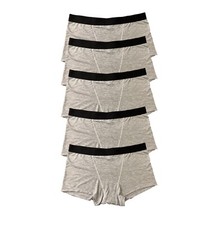 Women Boyshort Panties Cotton Panties Lounge Boxers underwear M Pack 5 Soft Gray