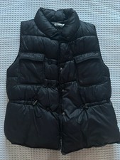 Cherry Koko Soft Padded Body Warmer Black Drawstring Waist Size Small Uk 8