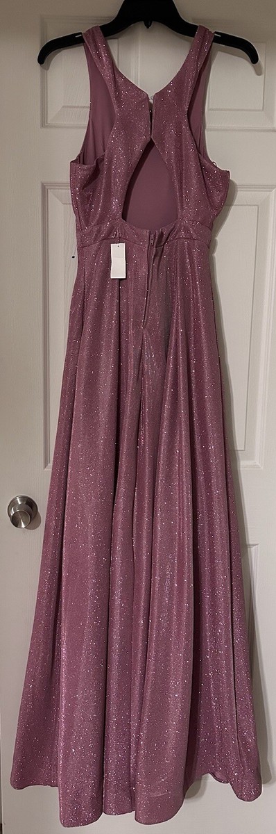 midnight doll prom dresses Midnight Doll Formal Long Prom Shimmer Dress Fit & Flare Back Cutout Tulle  Under