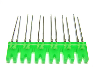 4x 6-fach Leuchtdiode / LED, Grün, für alte Tapedeck VU-Meter Anzeigen, NOS