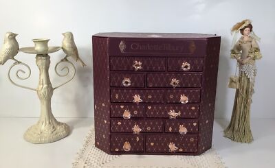 Charlotte Tilbury Advent Calendar 2023 Burgundy Chest Of Drawers~EMPTY!