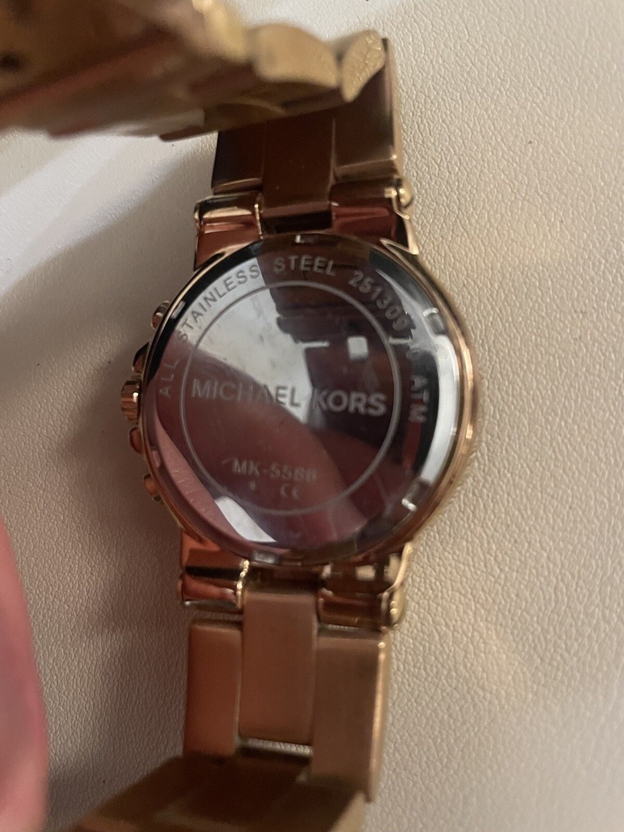 mk5586⭐️新品/新電池⭐️MICHAEL KORS 腕時計♪ローズゴールド MICHAEL KORS MK-5586 DYLAN CHRONO ROSE GOLD WOMEN'S WATCH EX