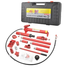 10 Ton Porta Power Hydraulic Jack Body Frame Repair Kit Shop Tool Lift Ram
