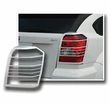 For Dodge Caliber 2007-2012 Chrome Tail Light Trim Bezel Cover