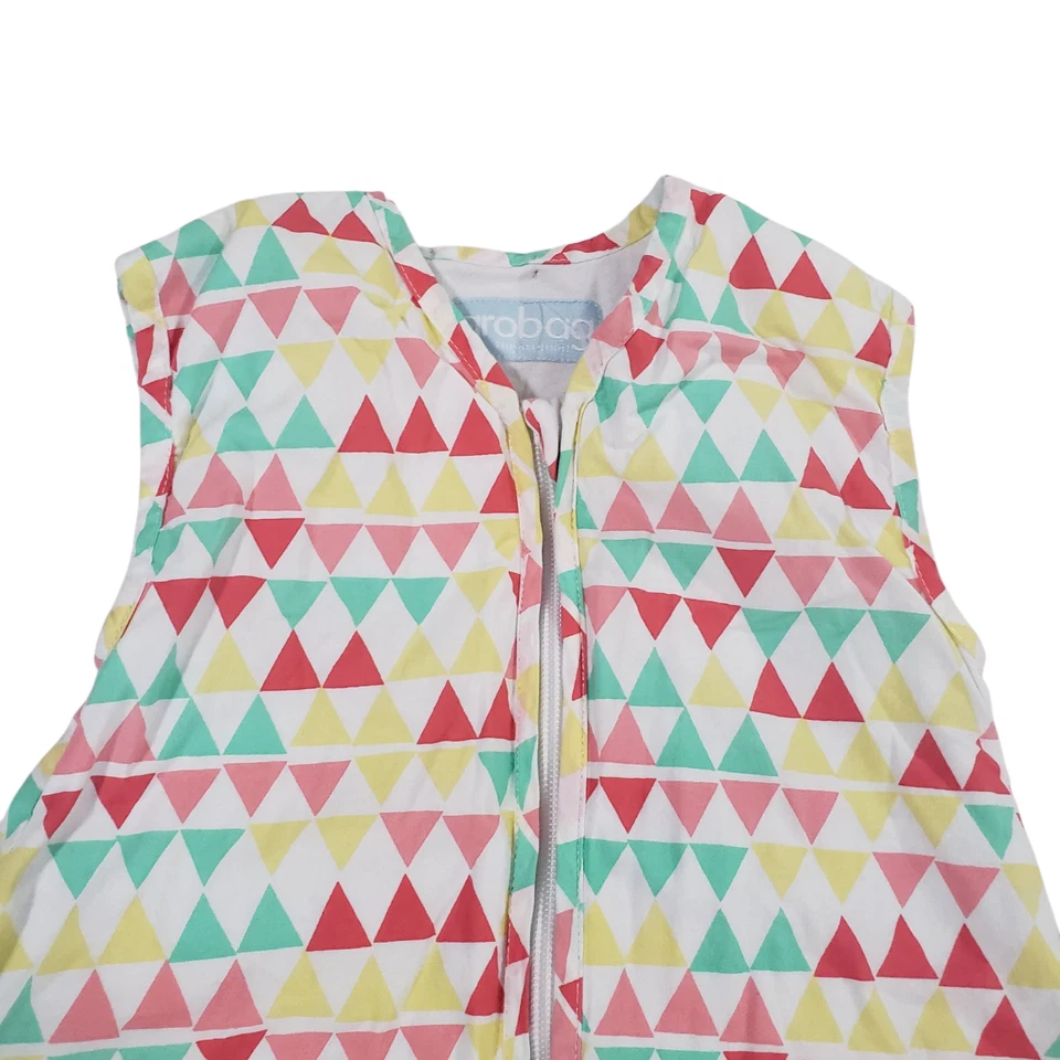 Grobag Saco de Dormir Unisex Multicolor 6-18 Meses Algodón Geométrico Cremallera Completa 32" Foto 2 de 4