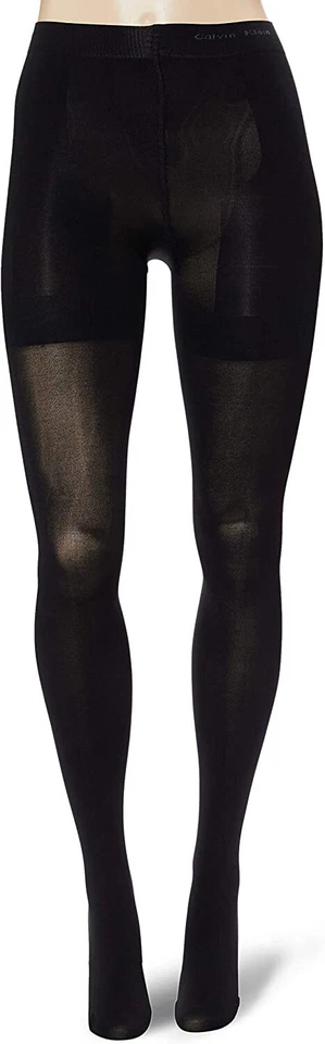 Женские черные непрозрачные колготки Calvin Klein - полностью непрозрачные 80 или 100 денье - Изображение 3 из 4