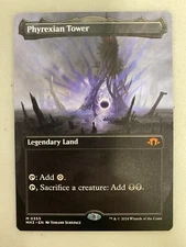 MTG Phyrexian Tower (0355) *Non-Foil* Borderless Modern Horizons 3 NM/MT Cmb Shp
