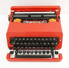 Vintage OLIVETTI VALENTINE Red Typewriter COND From Japan thumbnail