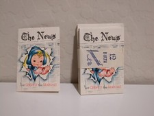 Lot 8 Vtg Gibson Girl Boy New Baby Birth Announcement NEWS Cards Envelopes